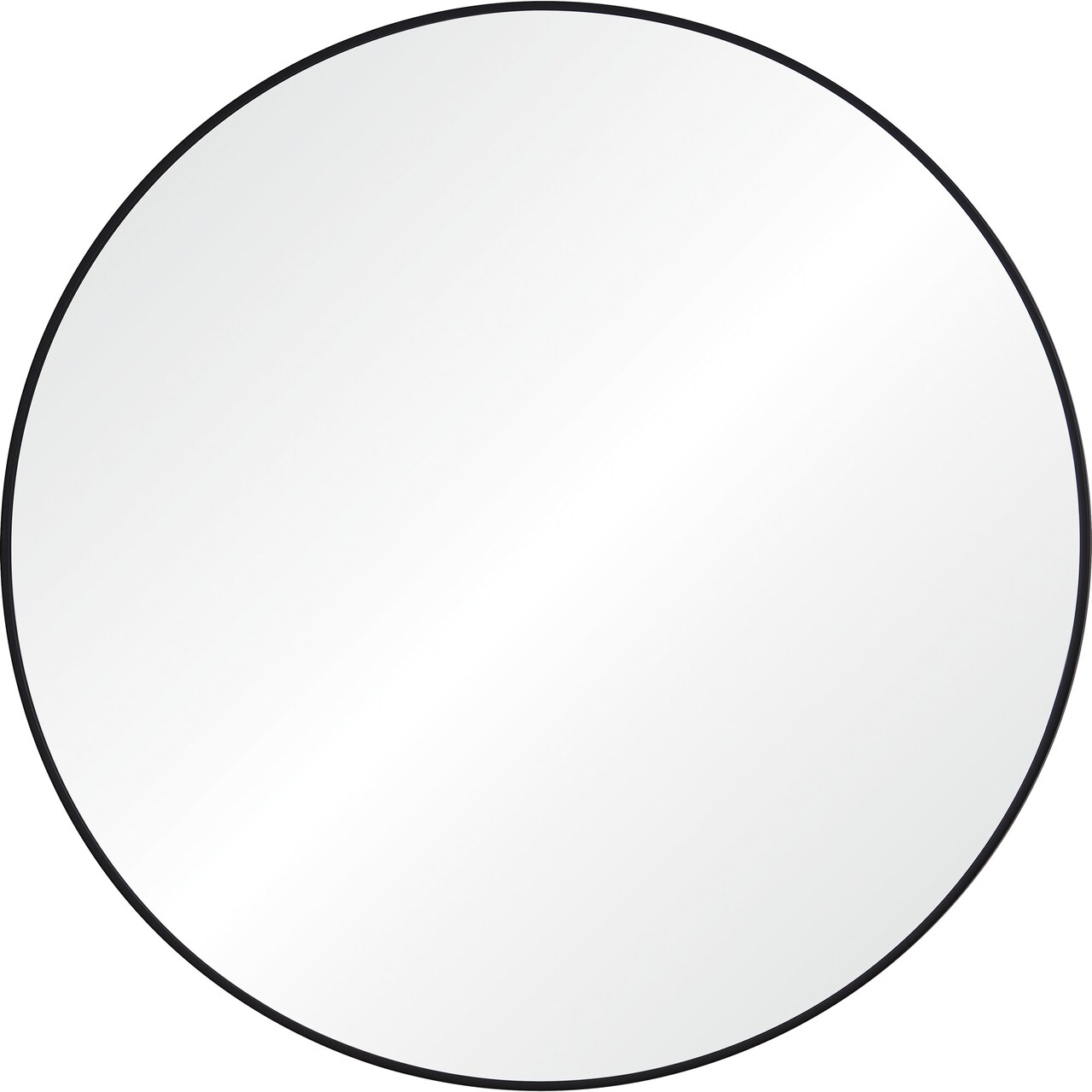 Signature Home Collection Round Matte Framed Wall Mirror - 36" - Black